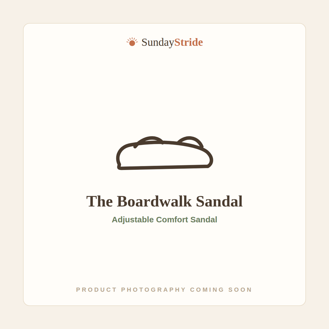 The Boardwalk adjustable comfort sandal — SundayStride