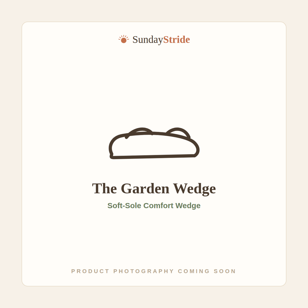 The Garden Wedge soft-sole comfort sandal — SundayStride